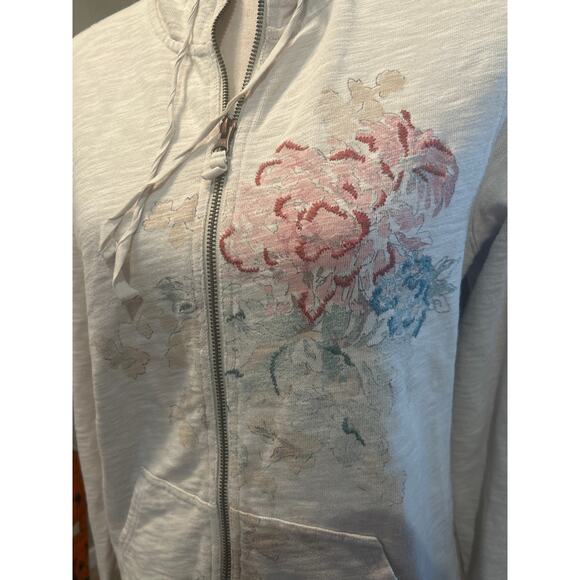 Eddie Bauer Floral Embroidered Zip Up Hoodie - Picture 3 of 9